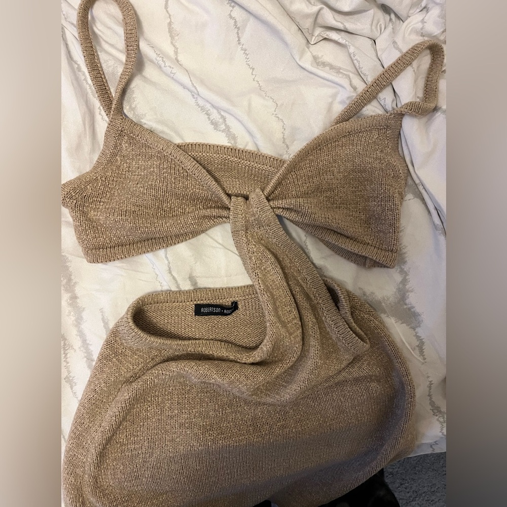 Robertson + Rodeo Women's Tan Knit dress